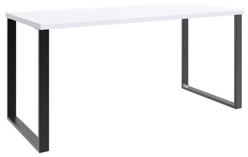 Wimex Schreibtisch Home Desk (Home Desk, 1-St., Schreibtisch), 159x70x75cm weiß / schwarz