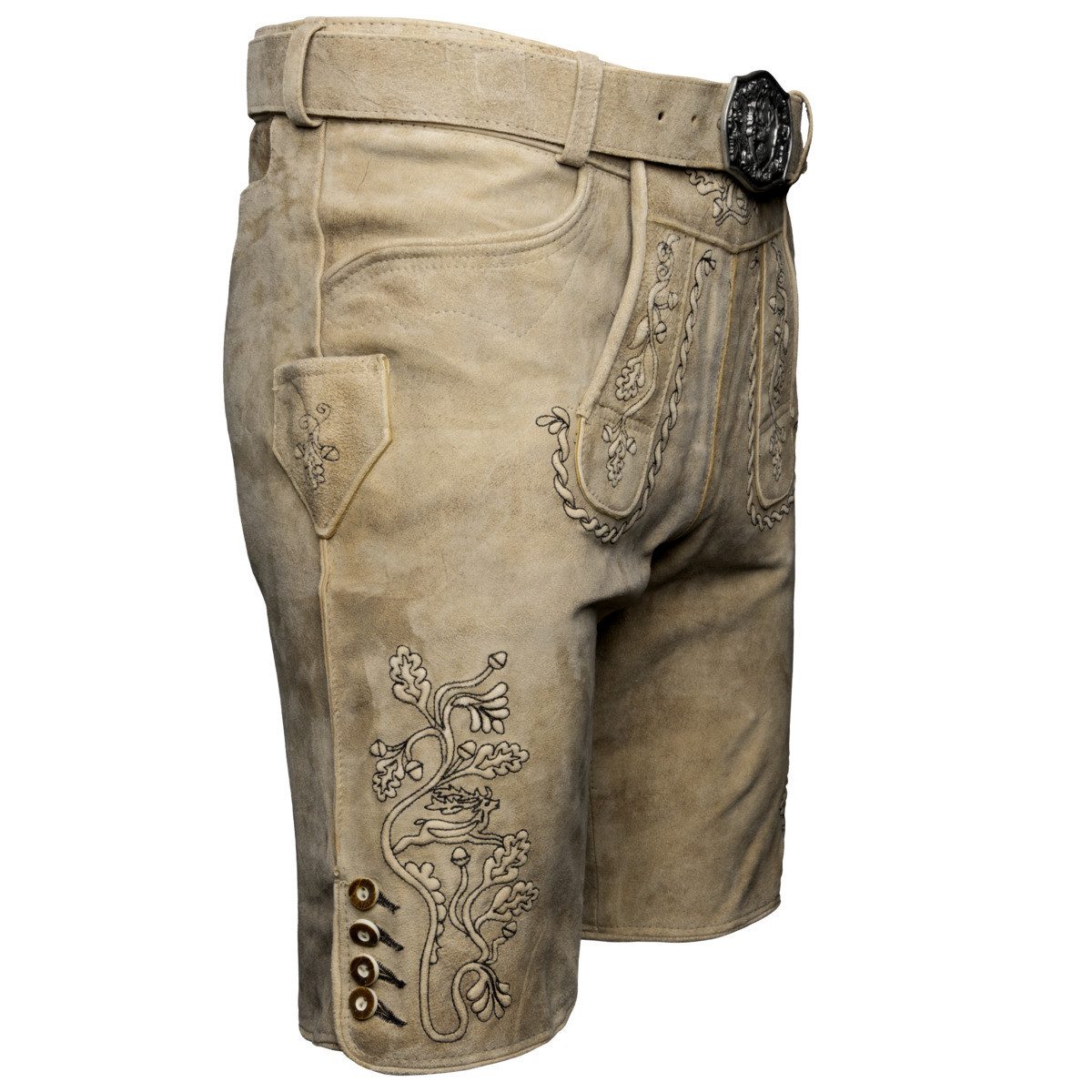 Maddox Trachtenlederhose Neuenburg Herren (1-tlg) Trachtenlederhose, Trachtenhose, Bayerische Lederhose, Oktoberfest
