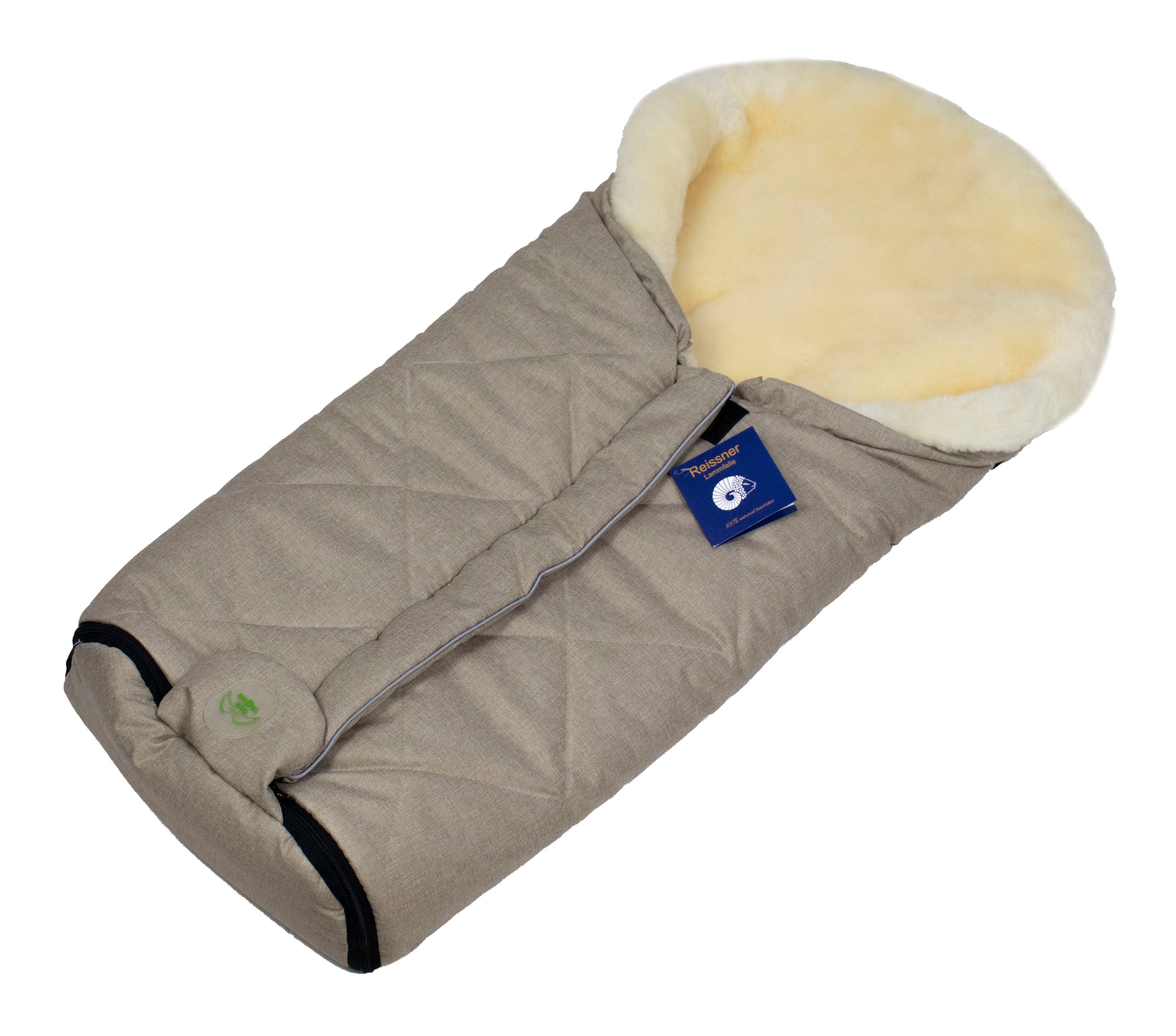Reissner Lammfelle Fußsack Lammfell Fußsack ESKIMO für Kinderwagen und Buggy