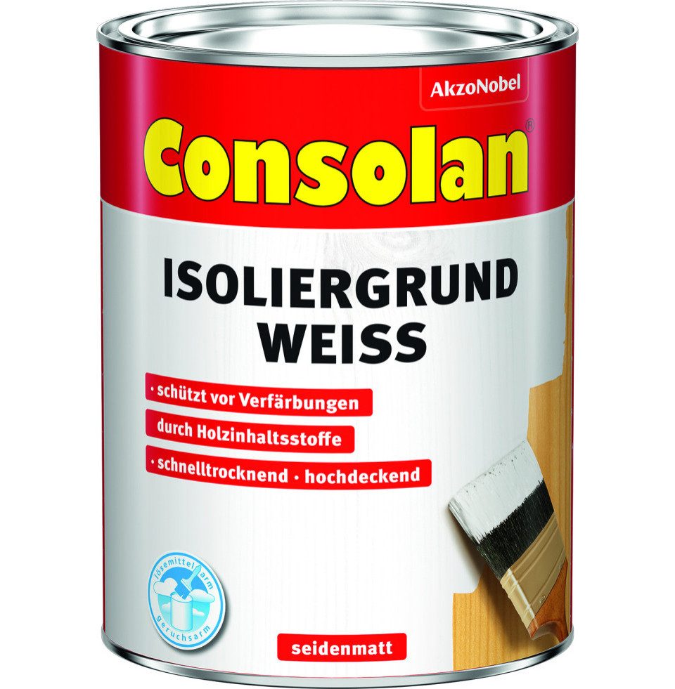 Consolan  Holzgrundierung Consolan Isoliergrund 0,75 L weiß