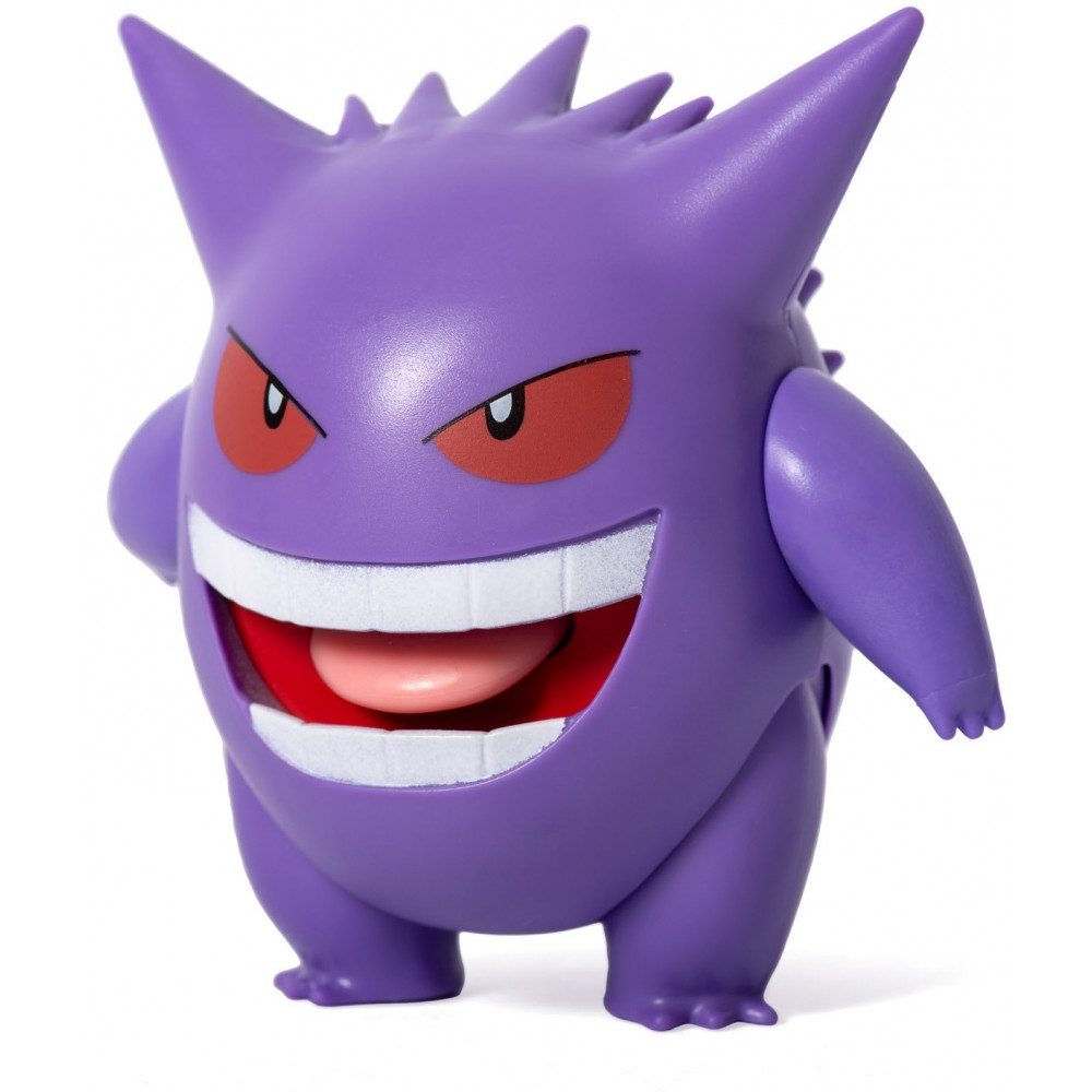 Jazwares Plüschfigur Jazwares Feature Battle Figur Gengar - Pokémon Figur. (Jazwares Feature Battle Figur Gengar)