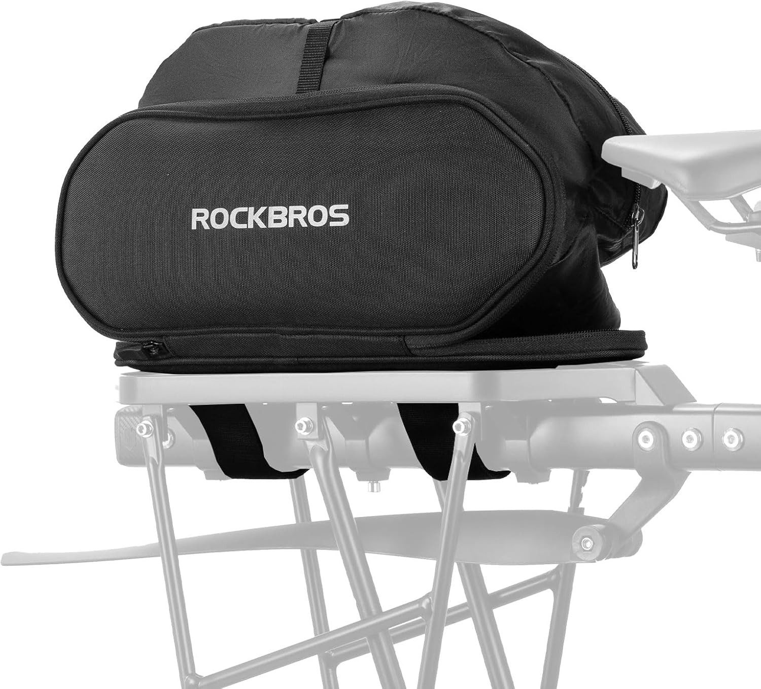 ROCKBROS Rahmentasche Verstellbarer Alu Fahrrad Gepäckträger mit Schnellspanner 26-29 Zoll