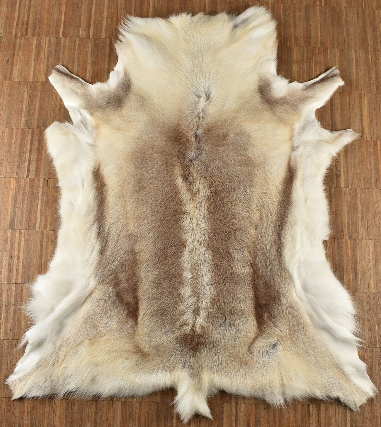 KUHFELL online & NOMAD Fellteppich Rentierfell hellgrau beige – echtes Rent günstig online kaufen