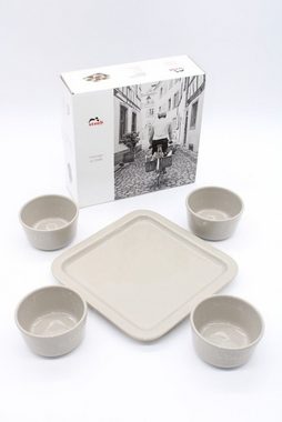 Staub Tapas-Schale Set Dipschalen Tablett Keramik Auflaufformen 21,5 x 21,5cm 0,15L [4er], Leicht zu reinigen dank emaillierter Oberfläche,Leicht stapelbar