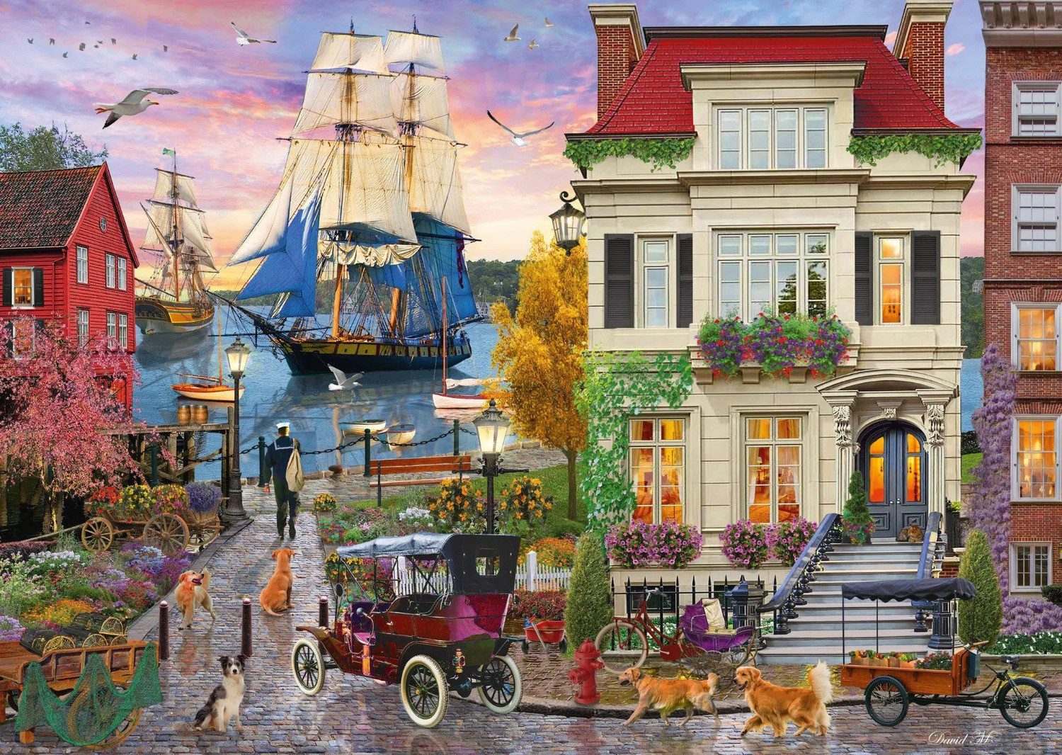 Schmidt Spiele Puzzle Schiff im Hafen. 1.000 Teile, 1000 Puzzleteile günstig online kaufen