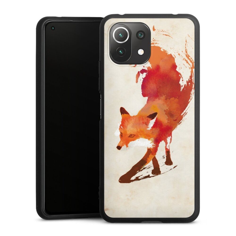 DeinDesign Handyhülle Fuchs Graphic Vulpes Vulpes, Xiaomi Mi 11 Lite 5G Silikon Hülle Premium Case Handy Schutzhülle