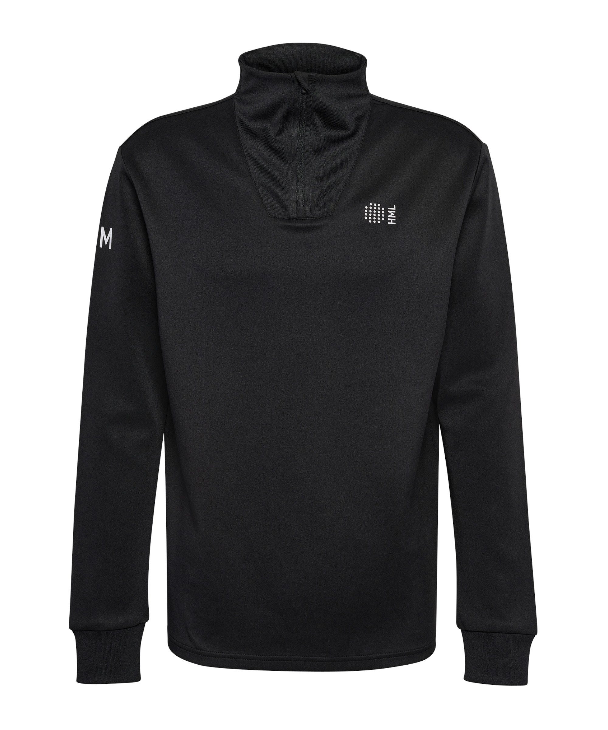 hmlCOURT Sweatshirt hummel Sweatshirt schwarz HalfZip
