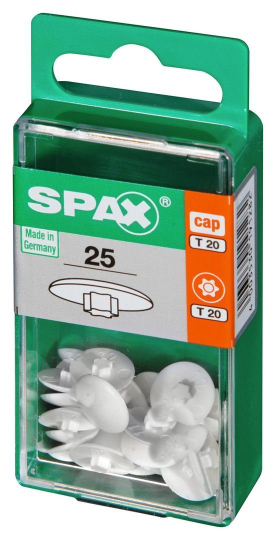 SPAX Abdeckkappe Spax Abdeckkappen weiß zum stecken - 25 Stk. – Bild 3 von 3