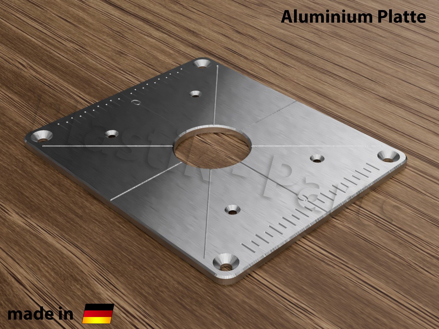 Fräser-Set ALU Befestigungsplatte Einlegeplatte für EINHELL TC-RO 1155E Oberfräse