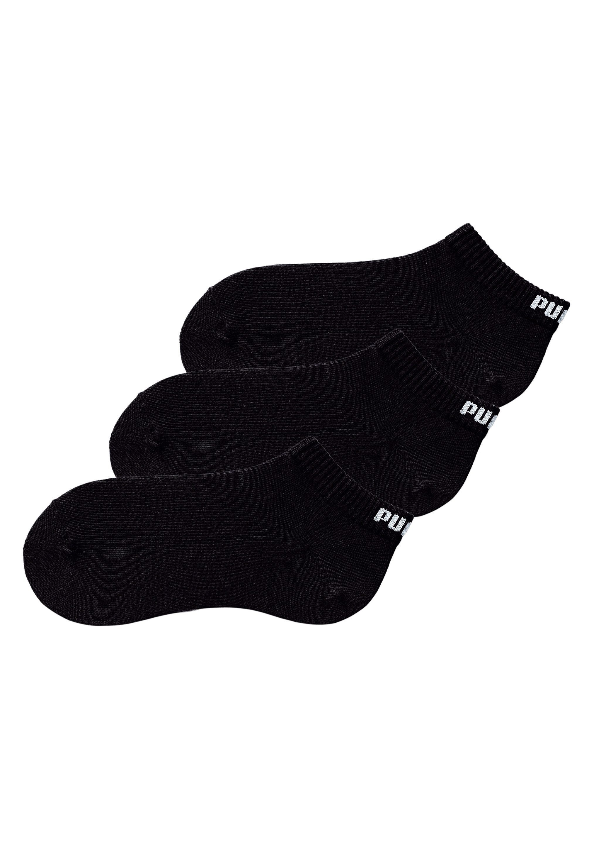 3x Puma Tec PUMA Form in klassischer (3-Paar) schwarz Sneakersocken