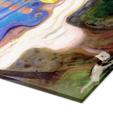 Posterlounge Acrylglasbild Edvard Munch, Tanz am Ufer (Detail), Badezimmer Maritim Malerei