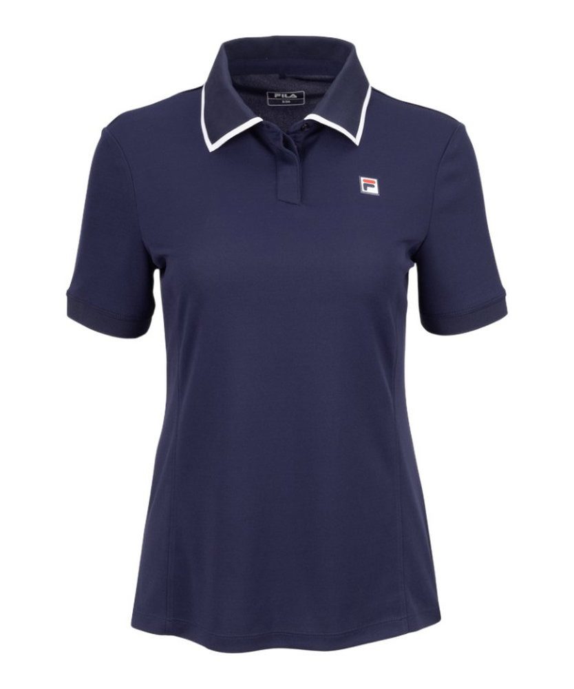 Fila Poloshirt Zadina (rec. Polyester, schnelltrocknend) navyblau Damen