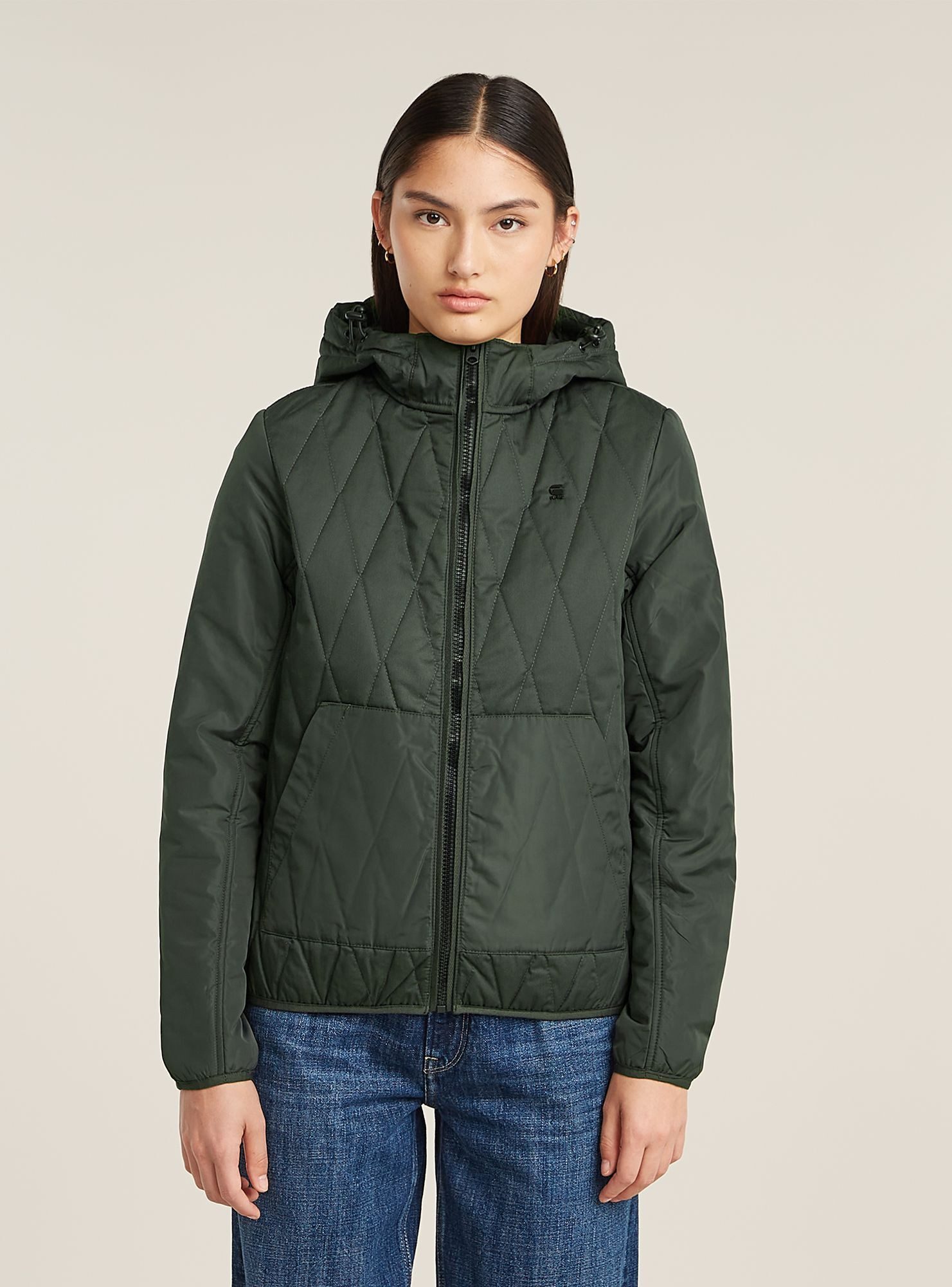 G-STAR Bomberjacke Utility Quilted Hooded Overshirt
