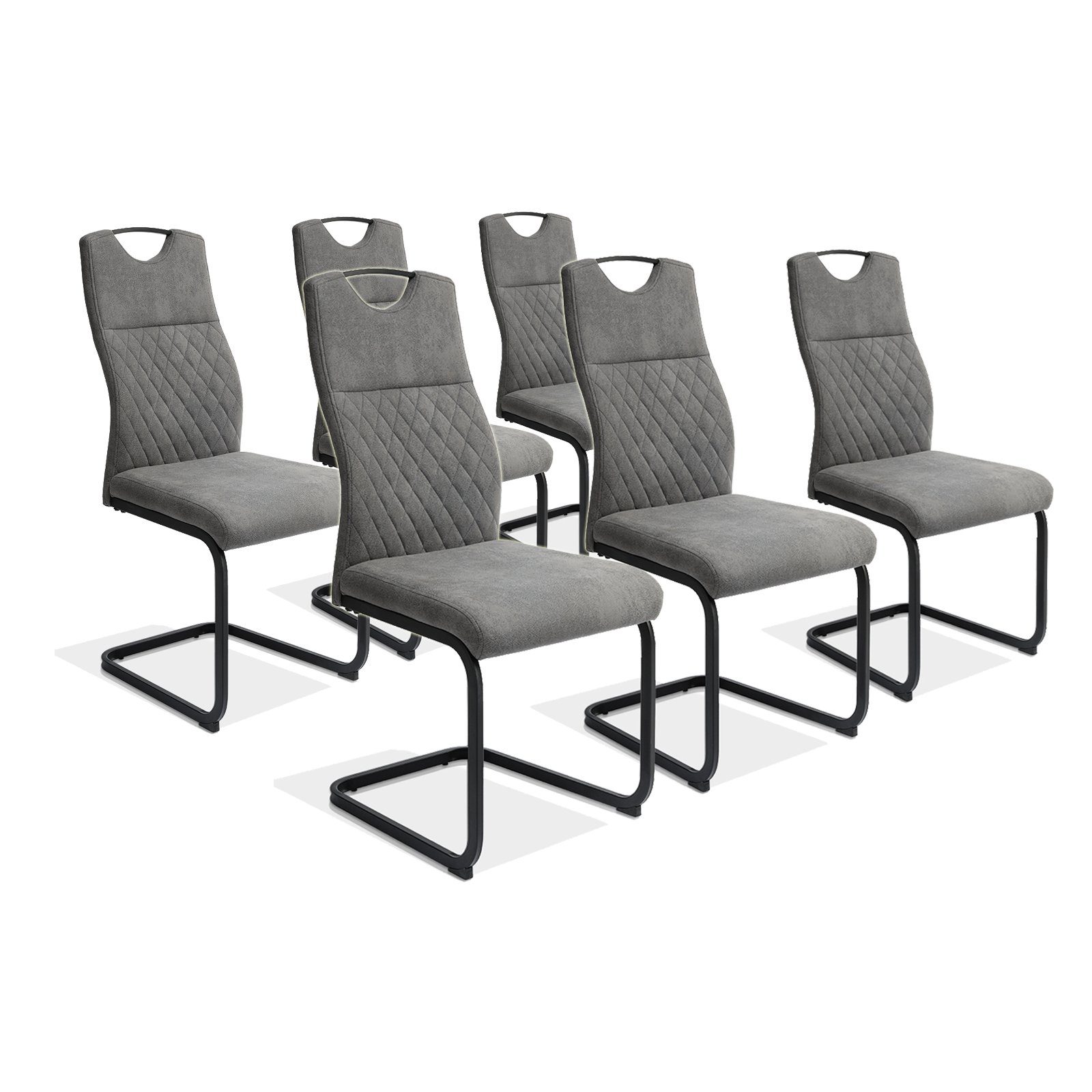 Jiexi Esszimmerstuhl Essstühle Stühle Freischwinger Bürostuhl gepolstert Mo günstig online kaufen