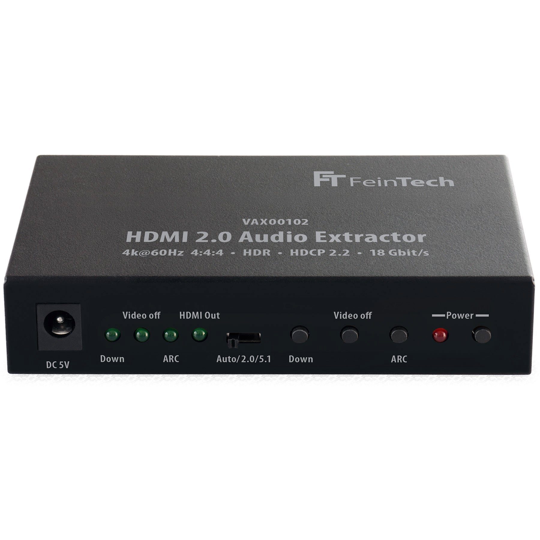 VAX00102 HDMI Audio Extractor 4K 60Hz mit ARC Audio- & Video-Adapter