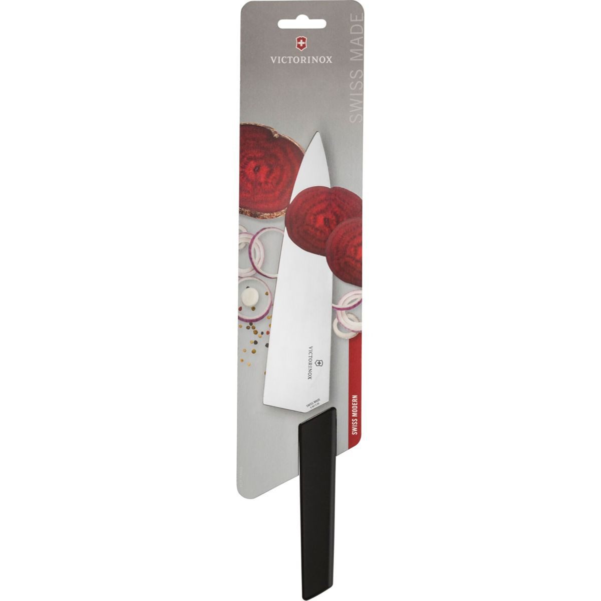 Victorinox Zubereitungsmesser Swiss Modern Tranchiermesser Schwarz 20 cm