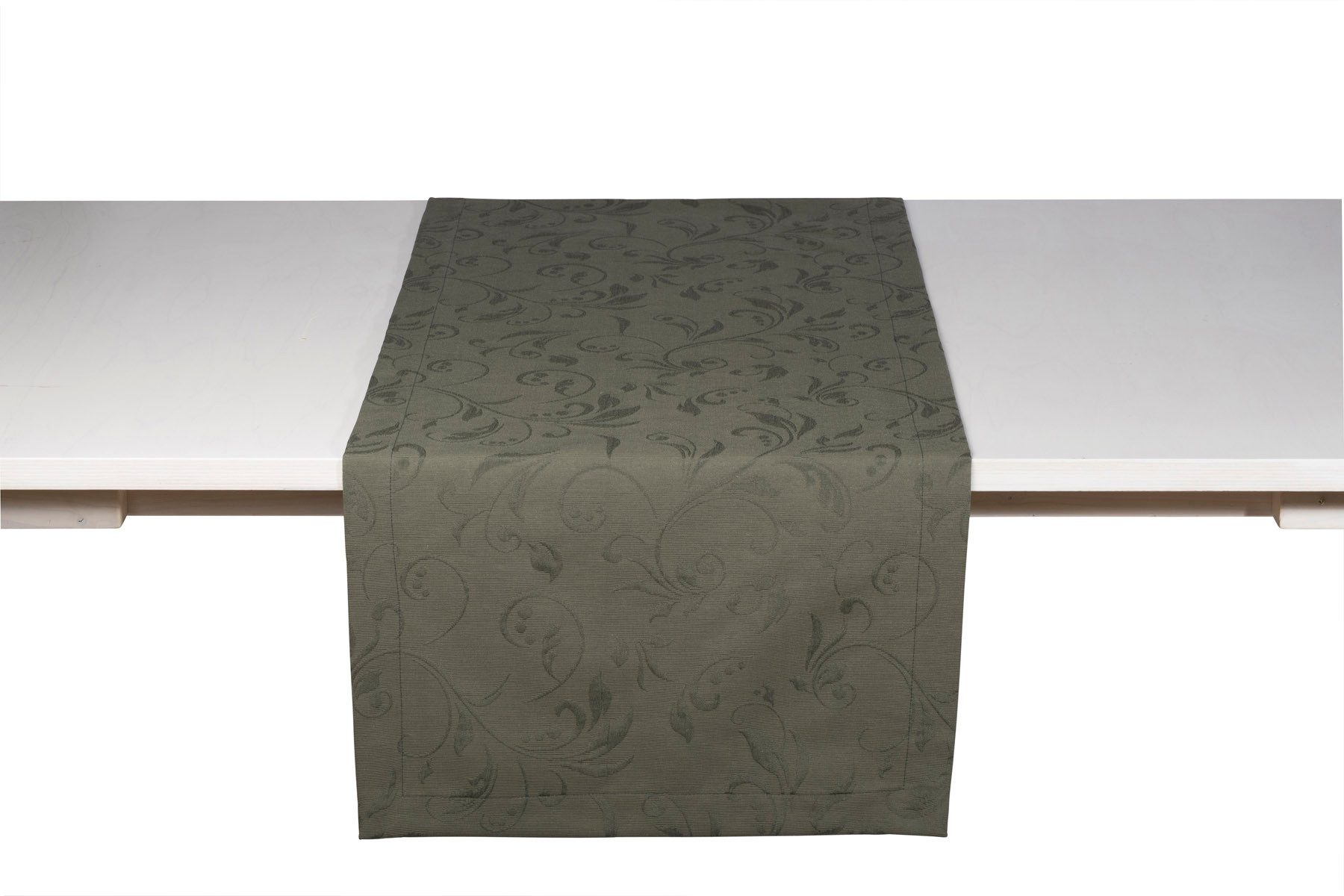 PICHLER Tischläufer bügelfreier Piqué ornamental Tischläufer 1er Set 150 x 50 cm SCALA Re (1-tlg, 1 Stück)