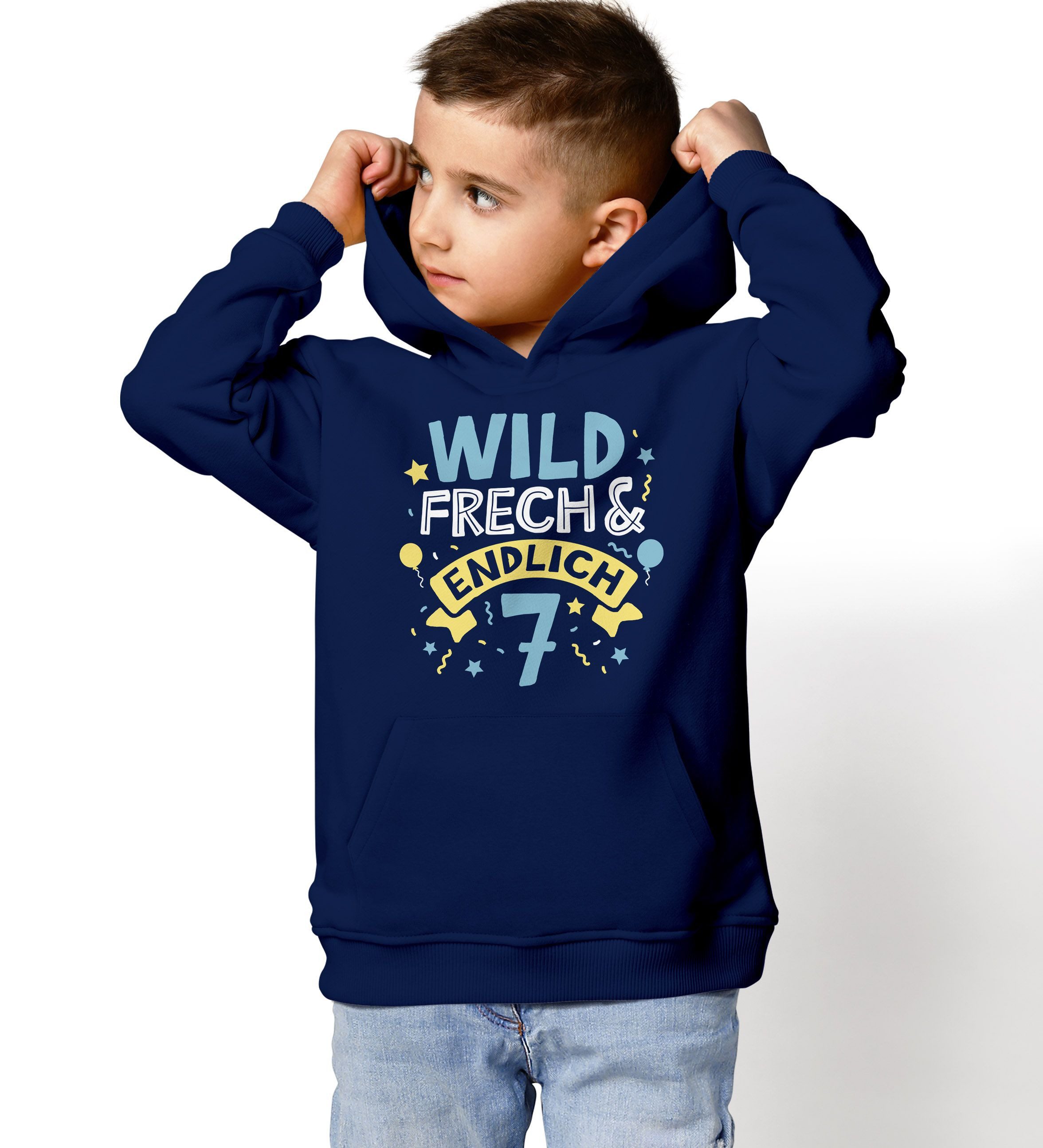 MoonWorks Hoodie Kinder Hoodie Jungen Geschenk Geburtstag Alter Zahl 4-10 und Spruch