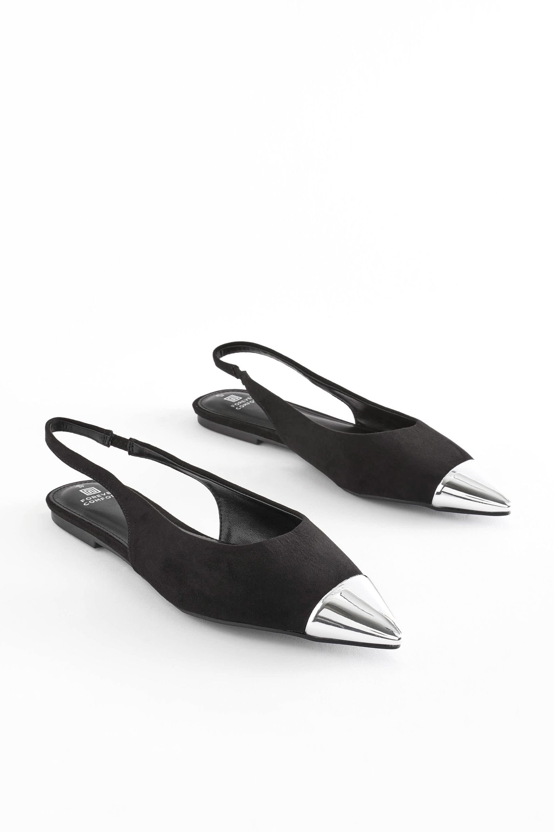 Next Forever Comfort® Slingback, Metallic-Zehenkappe Slingsandale (1-tlg)