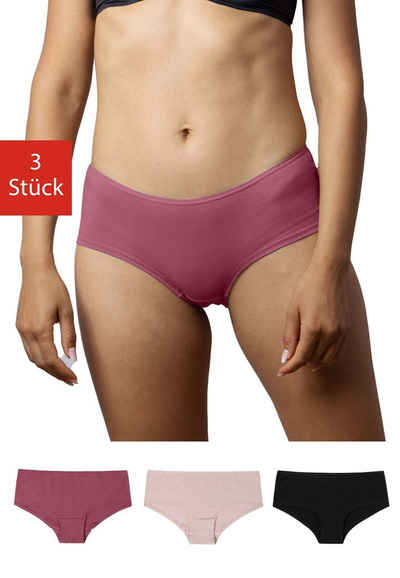 SNOCKS Hipster Panties Damen Unterhose (3-St) aus Bio-Baumwolle für ein bequemes Tragegefühl