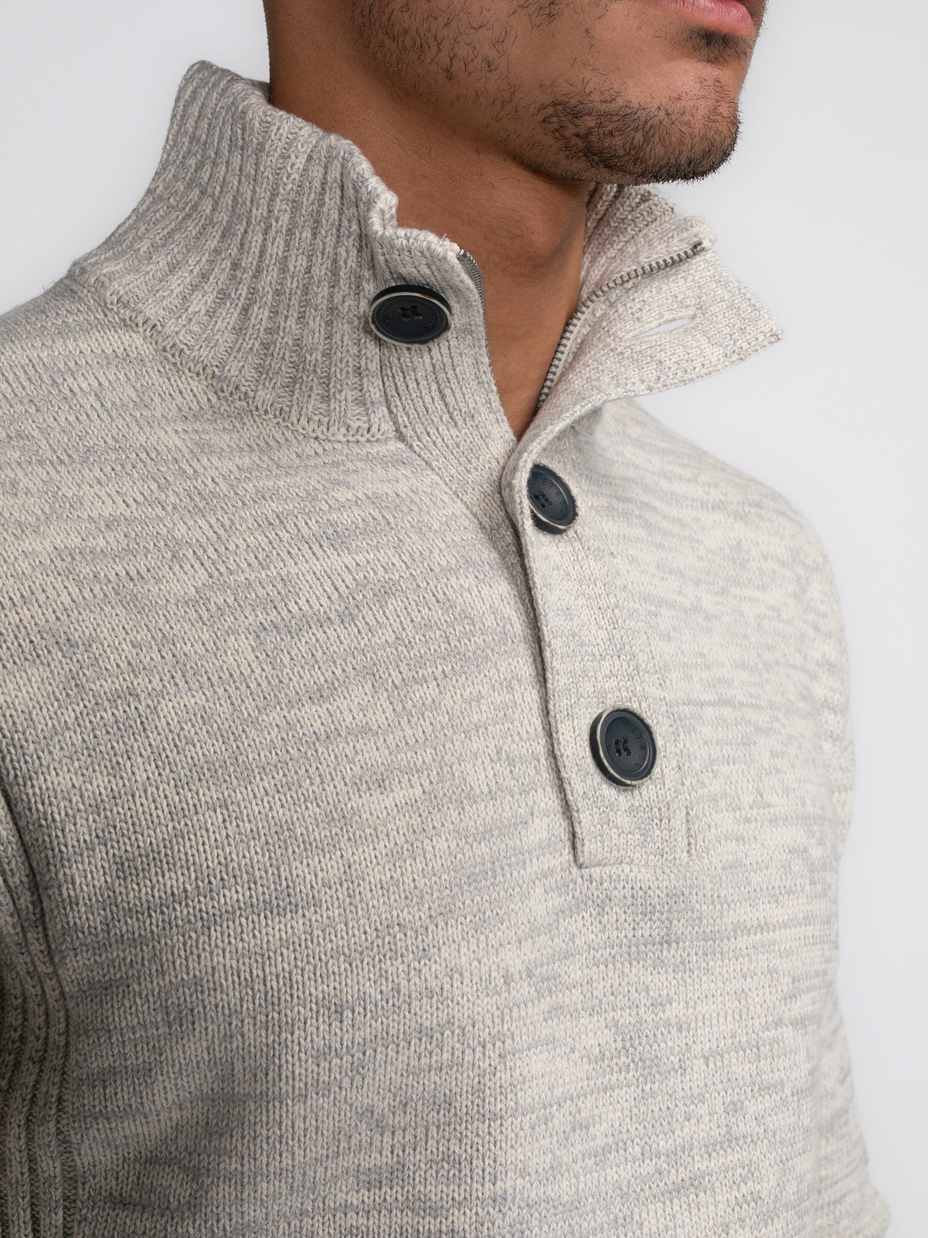 Petrol Industries Troyer Men Knitwear Collar