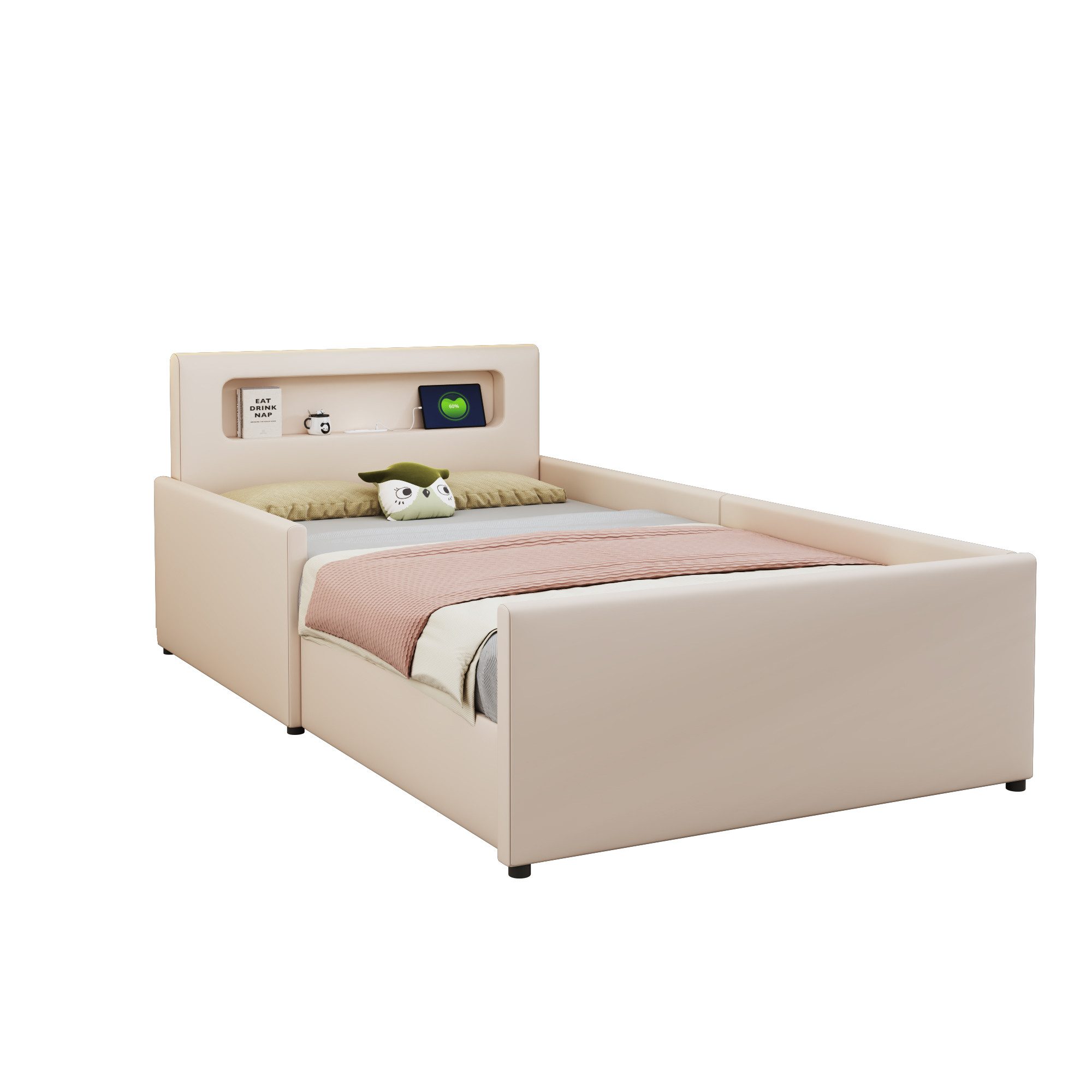 HAUSS SPOLE Polsterbett 90x200cm mit Nachtlicht günstig online kaufen