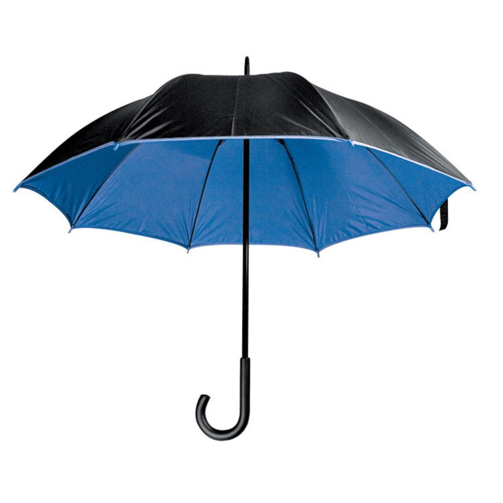 Macma Stockregenschirm Luxuriöser Regenschirm / mit doppelter Bespannung / Farbe: schwarz-bla