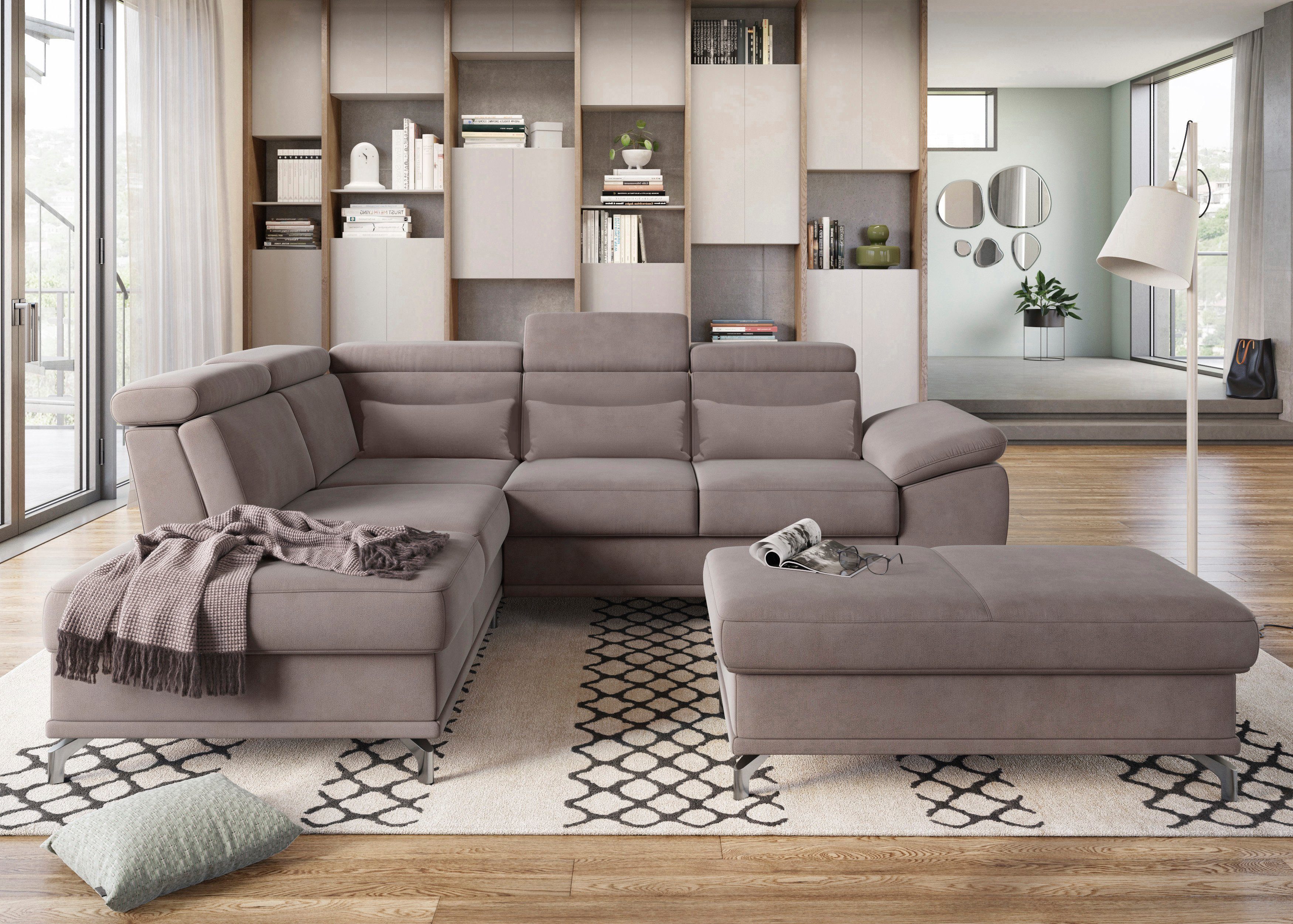 sit&more Ecksofa Cabrio L-Form, mit Sitztiefenverstellung, günstig online kaufen