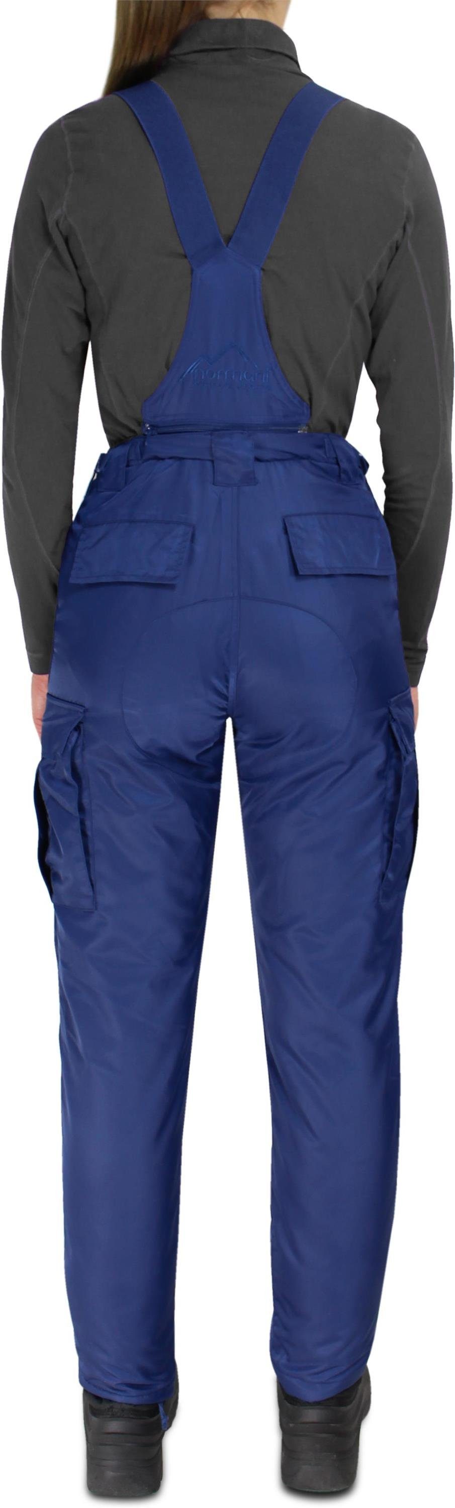 normani Thermohose Damen 2-in-1 Thermohose Aoraki Winterhose gefütterte Outdoorhose Skihose mit abnehmbaren Hosenträgern
