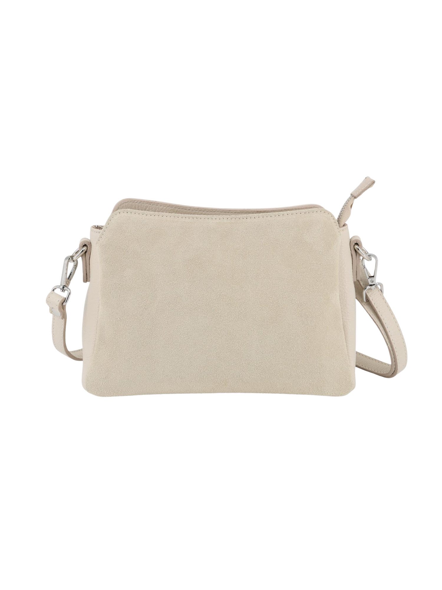 BRISE TASCHE Schultertasche Rimma – Schultertasche aus Wildleder & Nappaleder (Einzeltasche), Kombination aus Wildleder & Nappaleder, 3 Hauptfächer