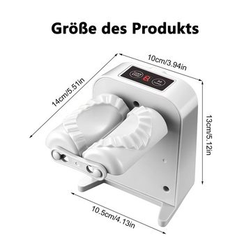 GelldG Küchenmaschine Ravioli Dumpling Maker, USB-Aufladung Automatisch Knödelmacher