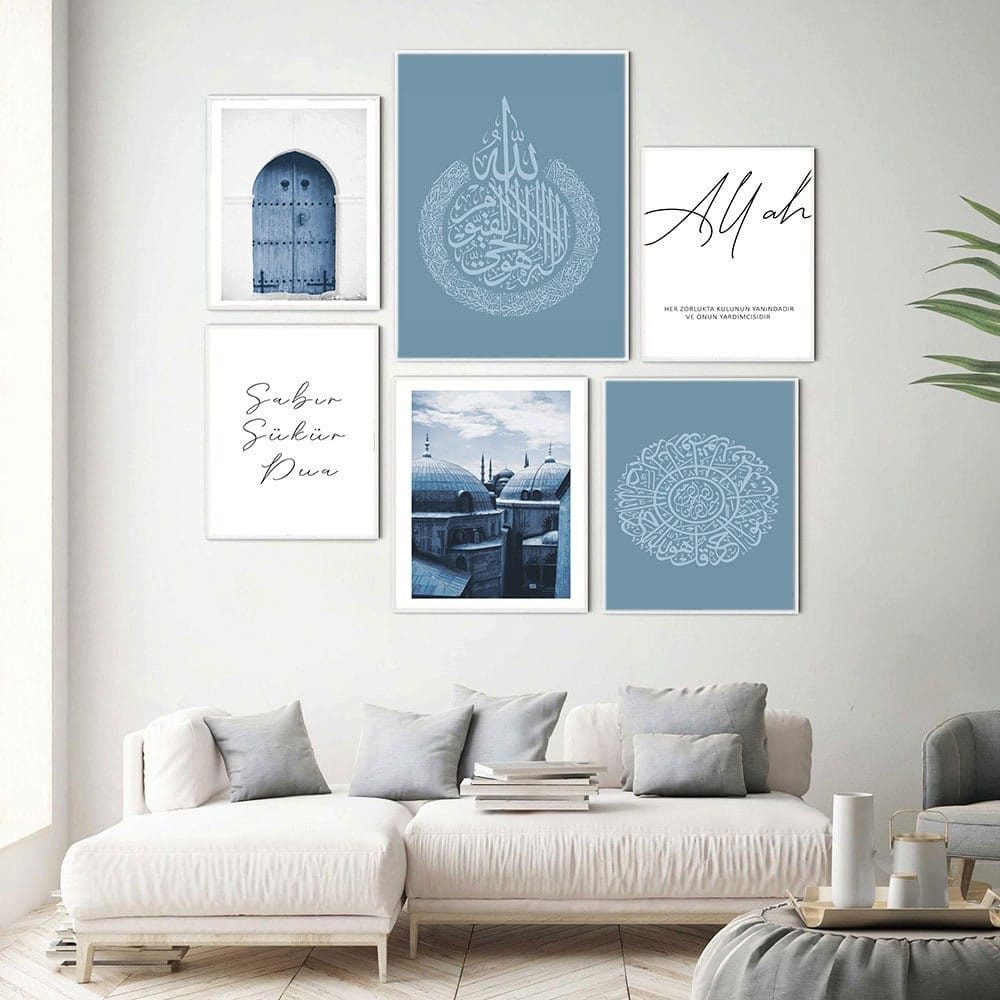 JUSTGOODMOOD Poster stanbul Sultan Ahmet Moschee Blaue Moschee Wandbilder Wohnzimmer Schla, E (1 St)