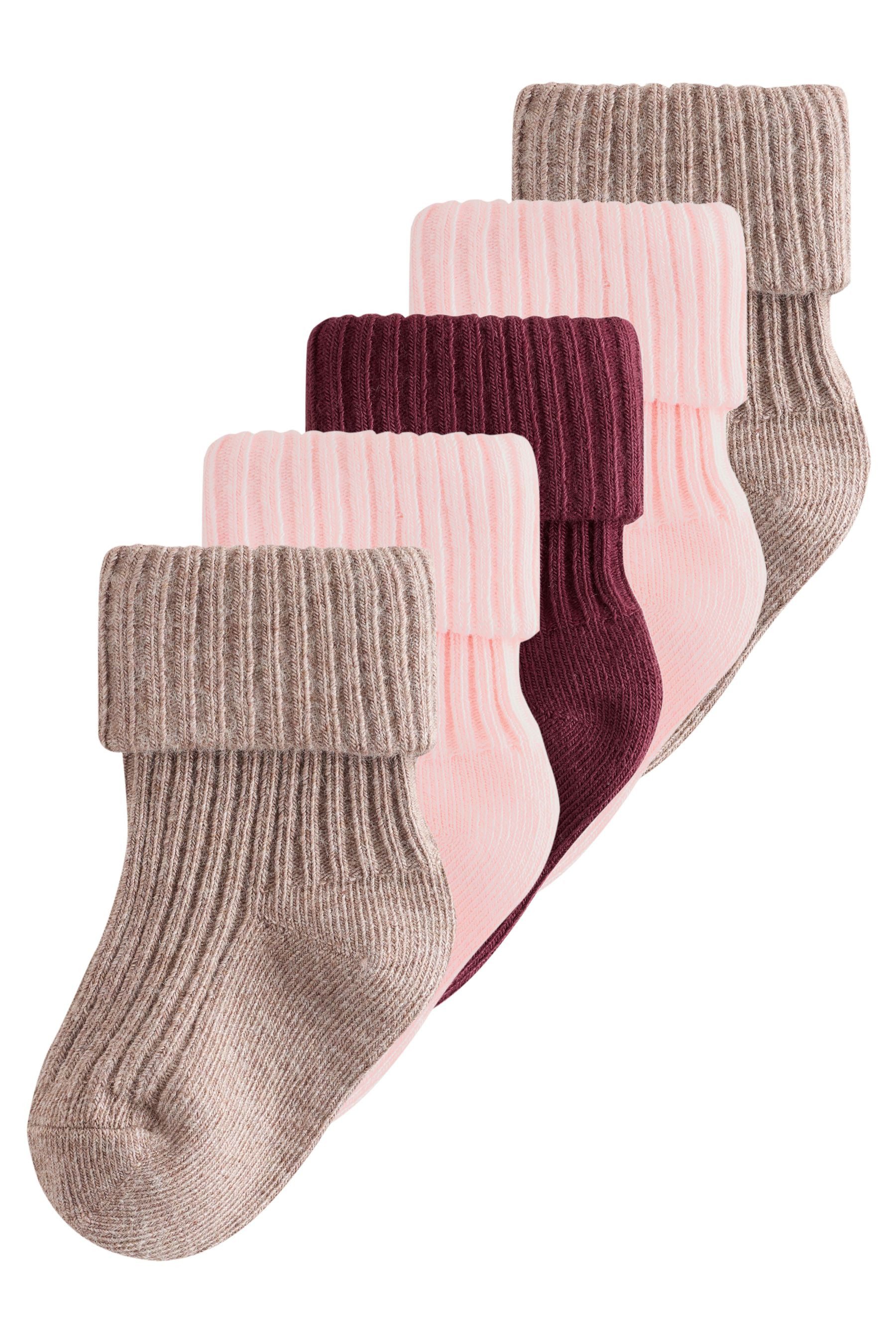 Next Basicsocken Babysocken mit Rollsaum, 5er-Pack (5-Paar)