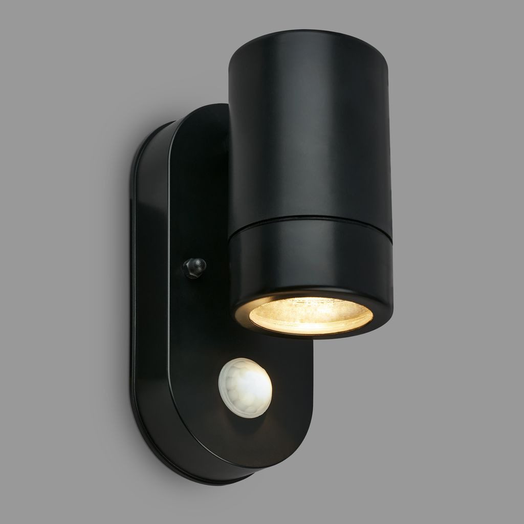 Briloner Leuchten Flutlichtstrahler 3789015, ohne Leuchtmittel, 2700K - Extra-Warmweiß, Wandleuchte Aussen 15x7x9,5 cm Schwarz max.7W GU10 Hauswand Balkon