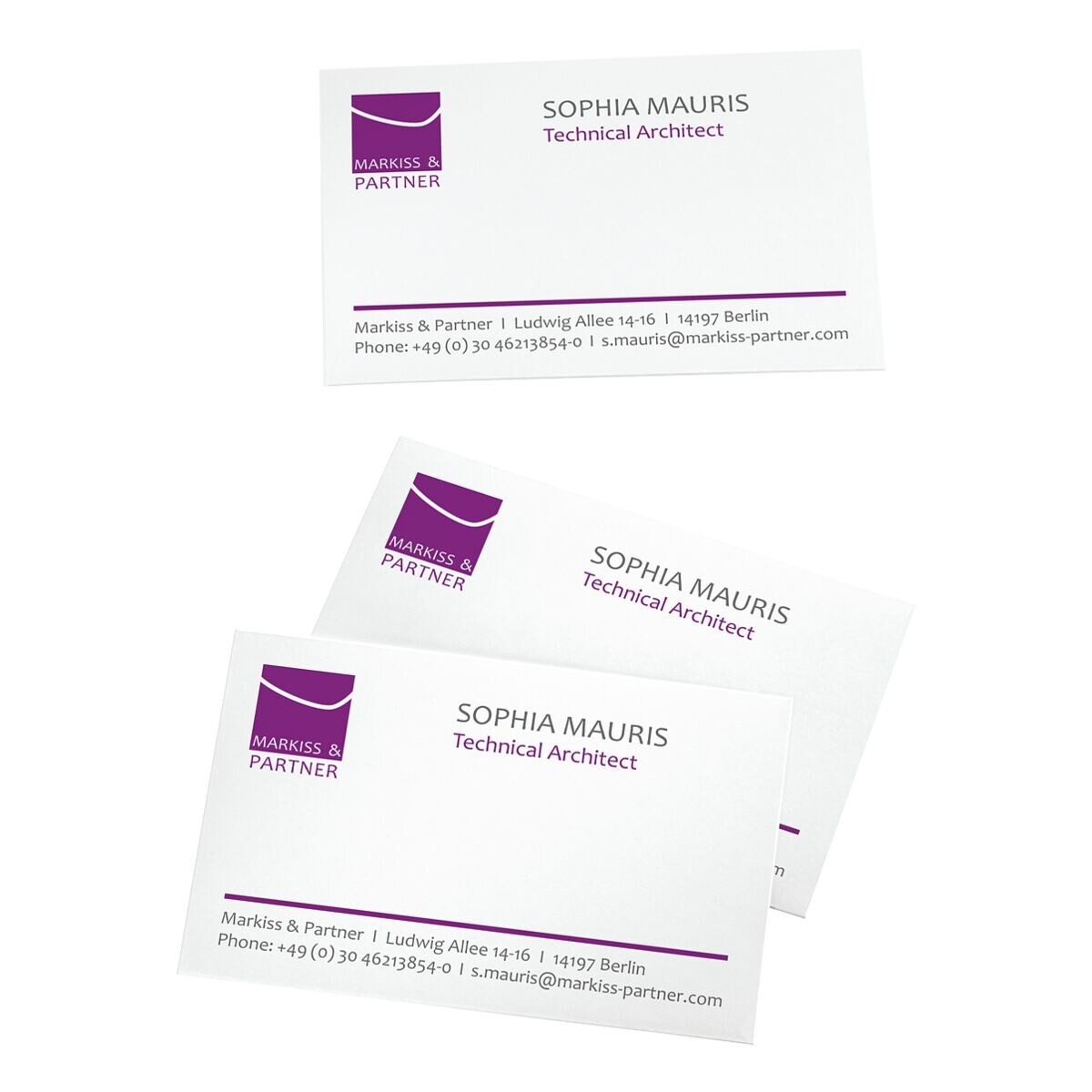 Sigel Visitenkarten VISITENKARTEN-MP, Edelkarton hochweiß, perforiert, 200 g/m²