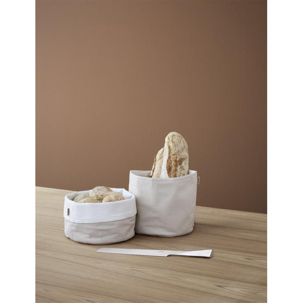 sand/white 30°C, Stelton Baumwolle, waschbar Brotkorb platzsparend bei aus Brottasche Brötchentasche,