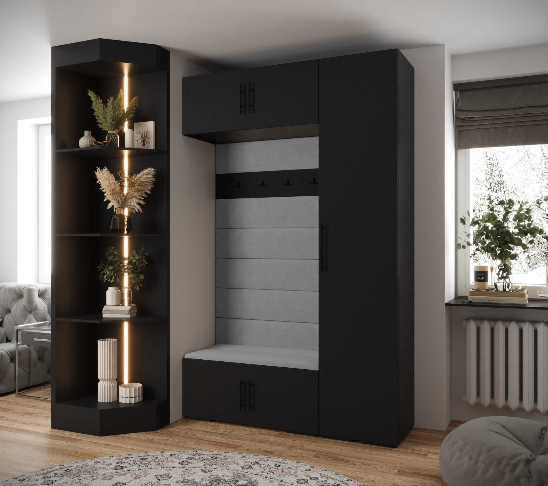 ABIKS MÖBEL Kompaktgarderobe INOVA 3 SATZ günstig online kaufen