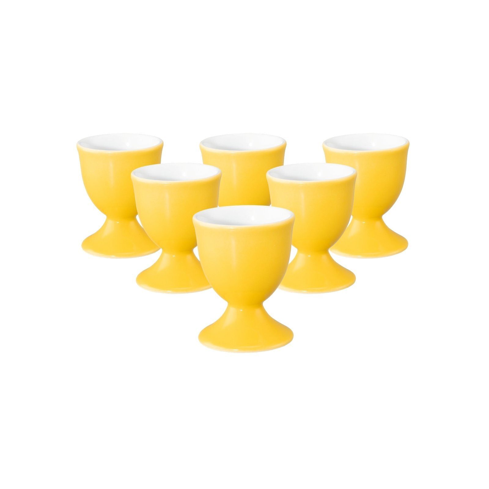 Seltmann Weiden Eierbecher Liberty Pure Colors Eierbecher ø 4,9 cm 6er Set, (6er Set, 6-tlg., 6x Eierbecher)