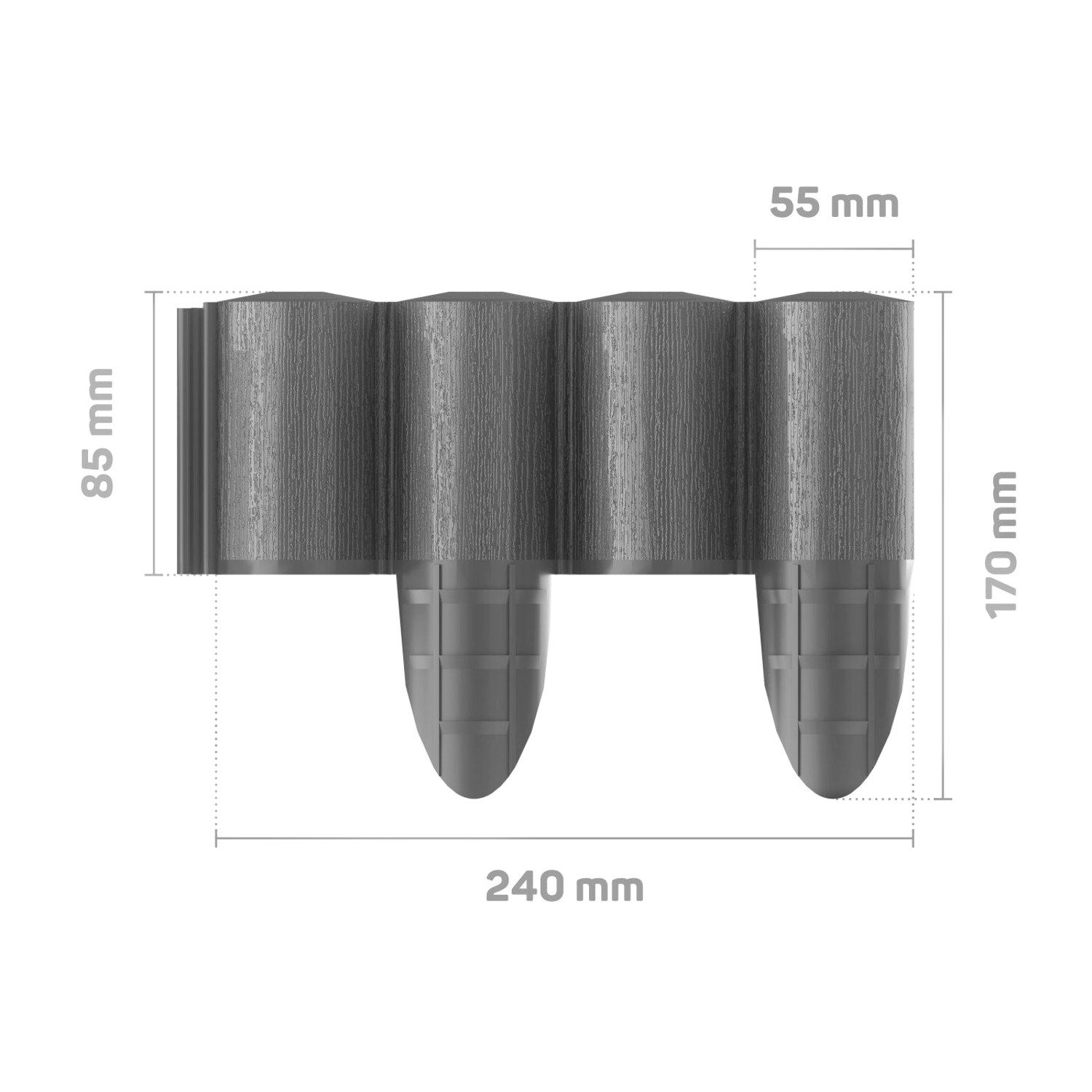 Cellfast Palisade Eco, Länge: 2,4m, Höhe: 17 cm