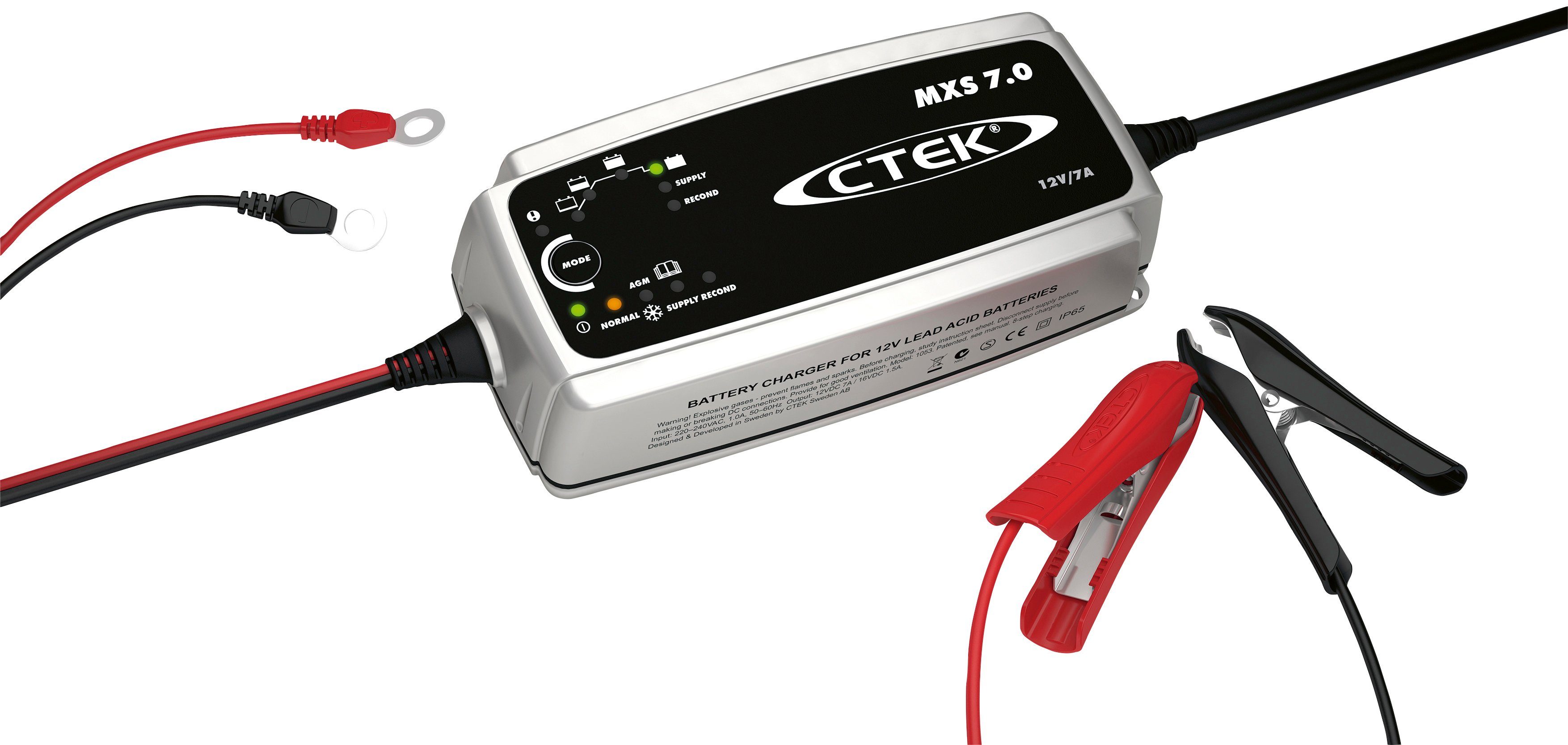 CTEK MXS 7.0 Kfz-Ladegerät, 12 V, 7 A, Stromversorgung