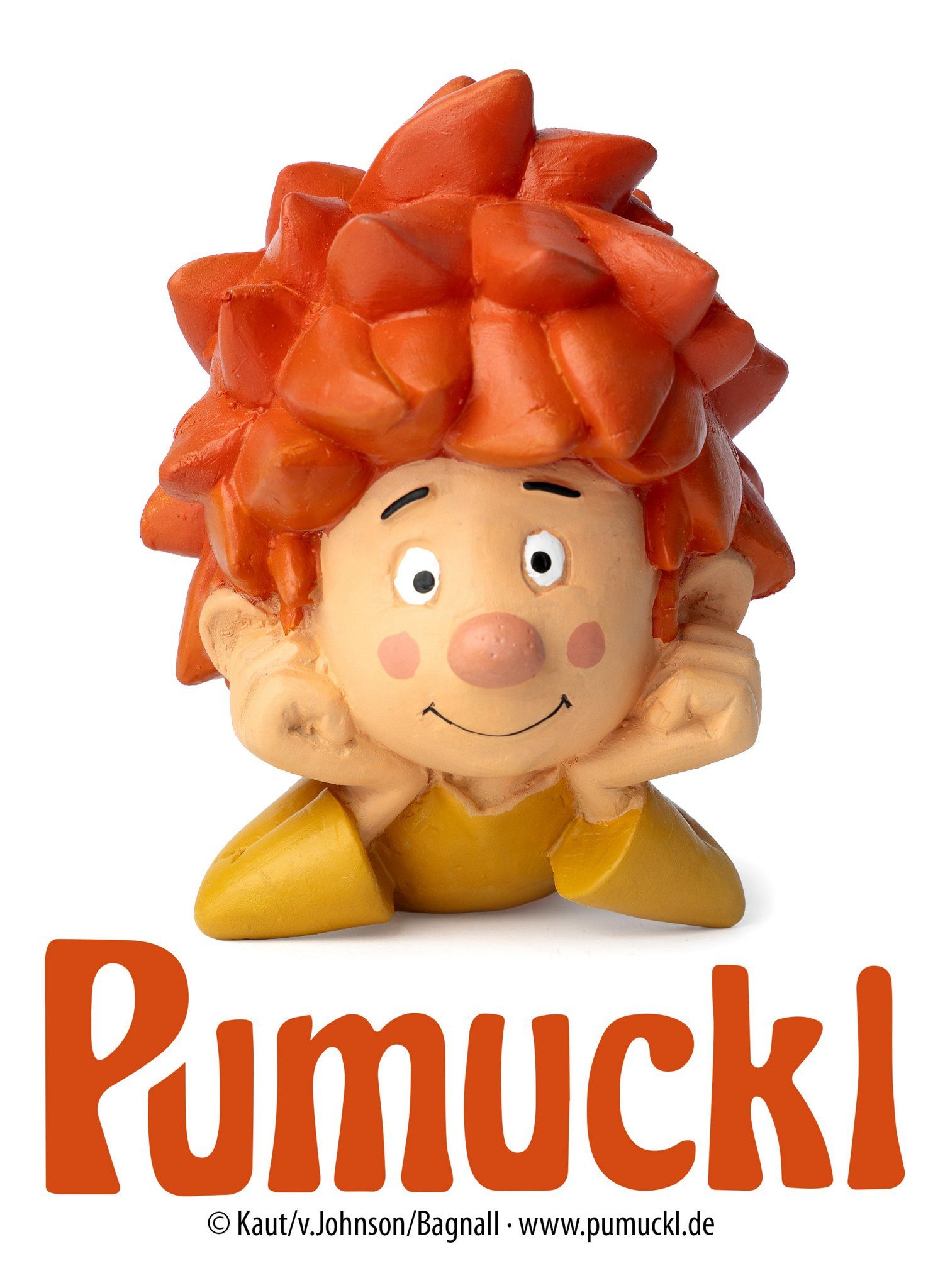 Maskworld Kostüm Pumuckl Schulterfigur für Faschingskostüm Karneval, Witzige Klemmfigur des kleinen Kobolds – offiziell lizenziert