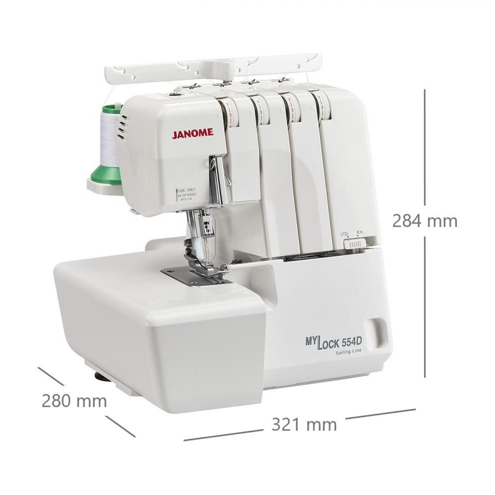 Janome Overlock-Nähmaschine - Overlock 554D Sailing Line