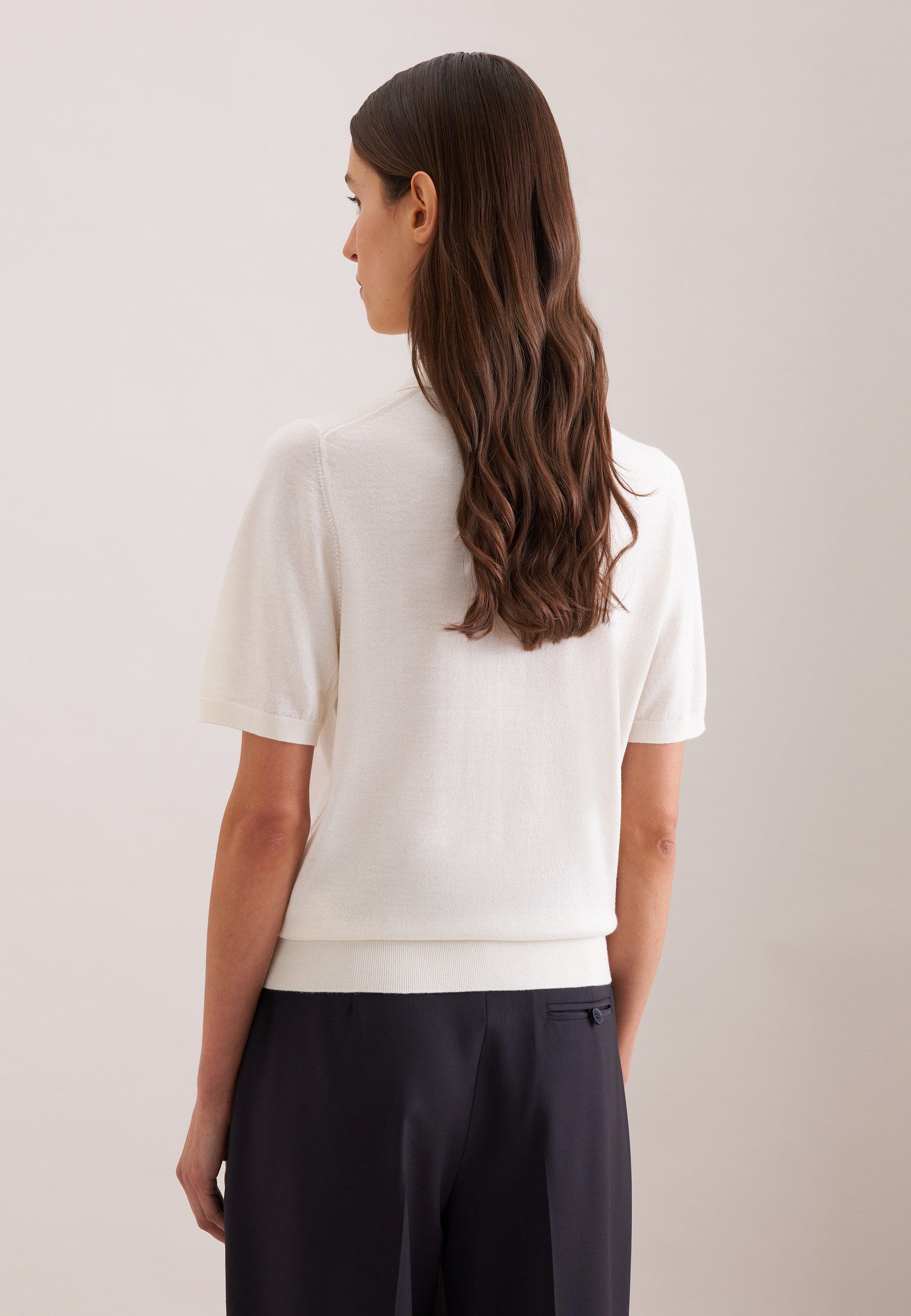 seidensticker Strickpullover Polo Uni
