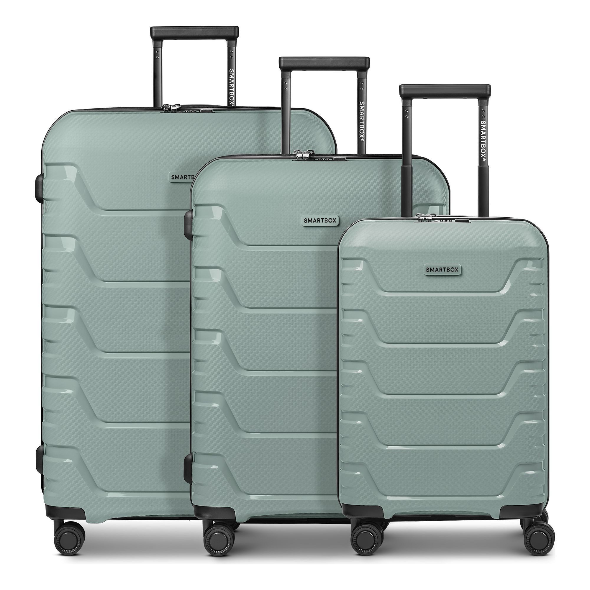 Smartbox Kofferset Edition 01 4 Rollen Kofferset 3-teilig mit Dehnfalte, (Set)