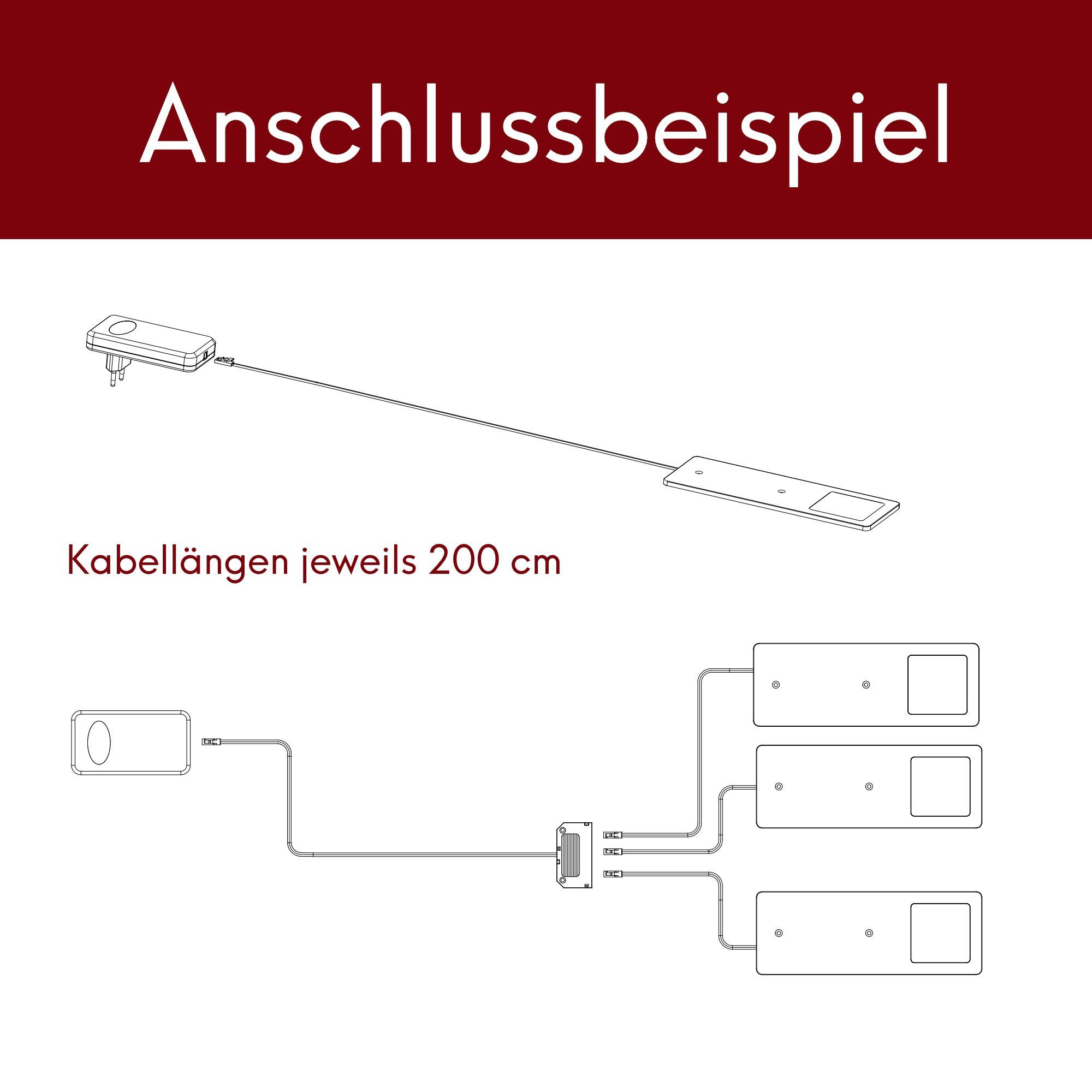 LED schwarz Einbauspot, sehr neutralweiss, 1er neutralweiss 5W- Unterbauleuchten flache LED Set Küchenleuchte Unterbauleuchte kalb