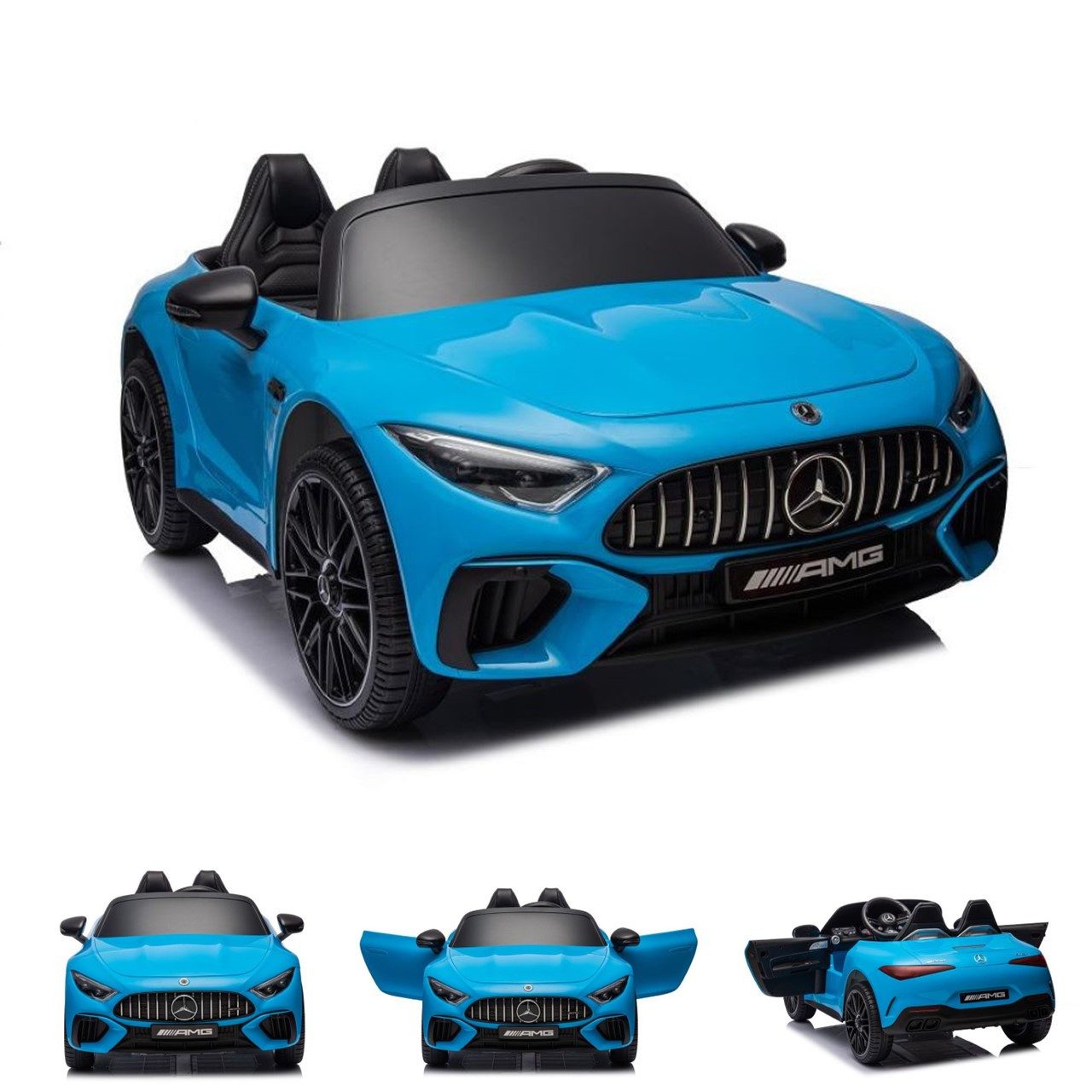 ES-Toys Elektro-Kinderauto Elektroauto Mercedes SL63 AMG, Belastbarkeit 40 kg, 4 Motoren, Stoßdämpfer, EVA-Reifen