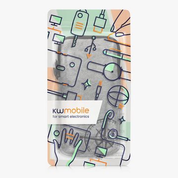 kwmobile Handyhülle Handytasche für Smartphones XXL - 7", Filz Handy Hülle - Tasche mit Kette 17,7 x 8,5 cm Innenmaße