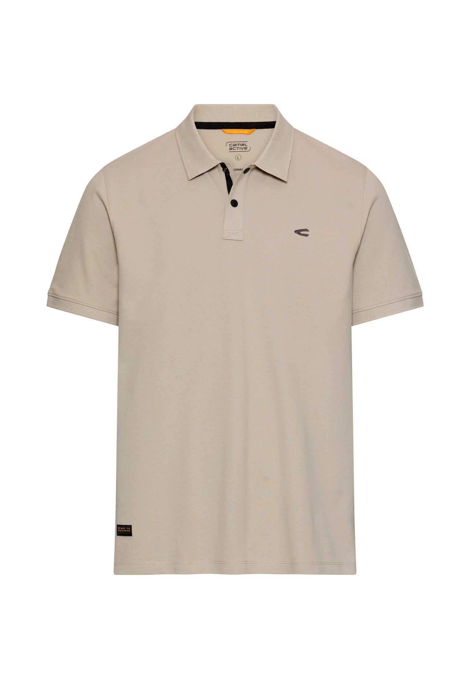 camel active Poloshirt kurzarm, mit Logo-Stickerei