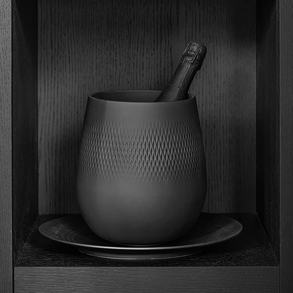 Collier groß (1 & Vase noir Villeroy Manufacture Carré Boch St) Dekovase