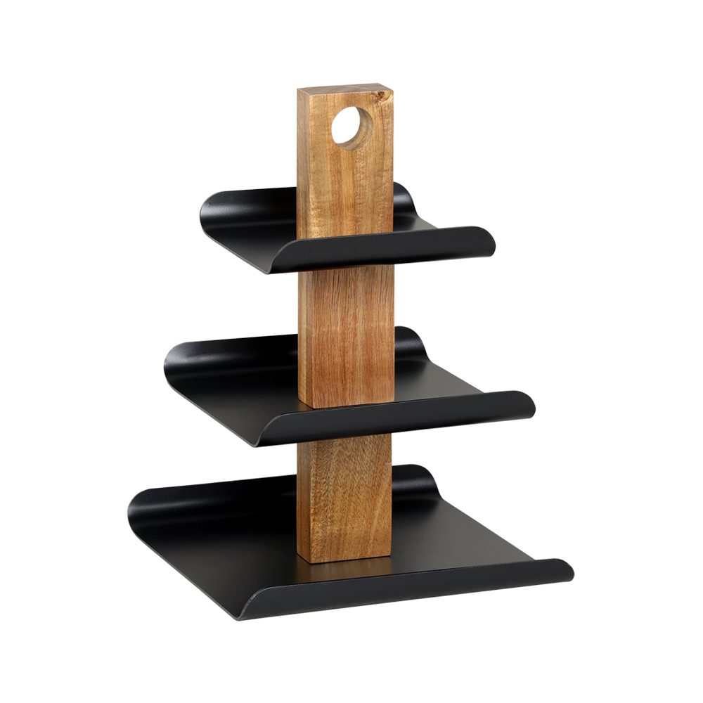 KESPER® Etagere Servier-Etagere, 3-stöckig, Metall, (1-tlg), mit Griffloch